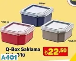 Q'BOX SAKLAMA KABI 3'LÜ Q'BOX SAKLAMA KABI 3'LÜ